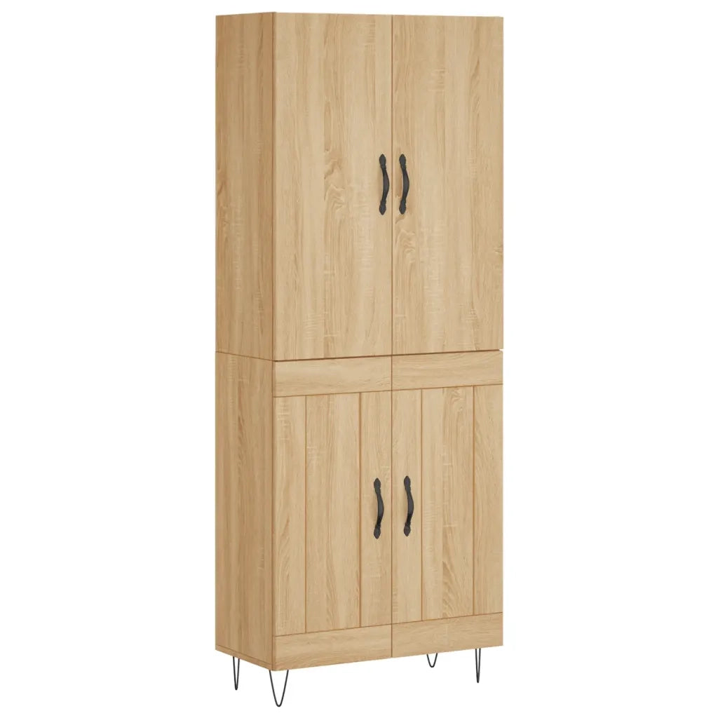 vidaXL Credenza Rovere Sonoma 69,5x34x180 cm in Legno Multistrato
