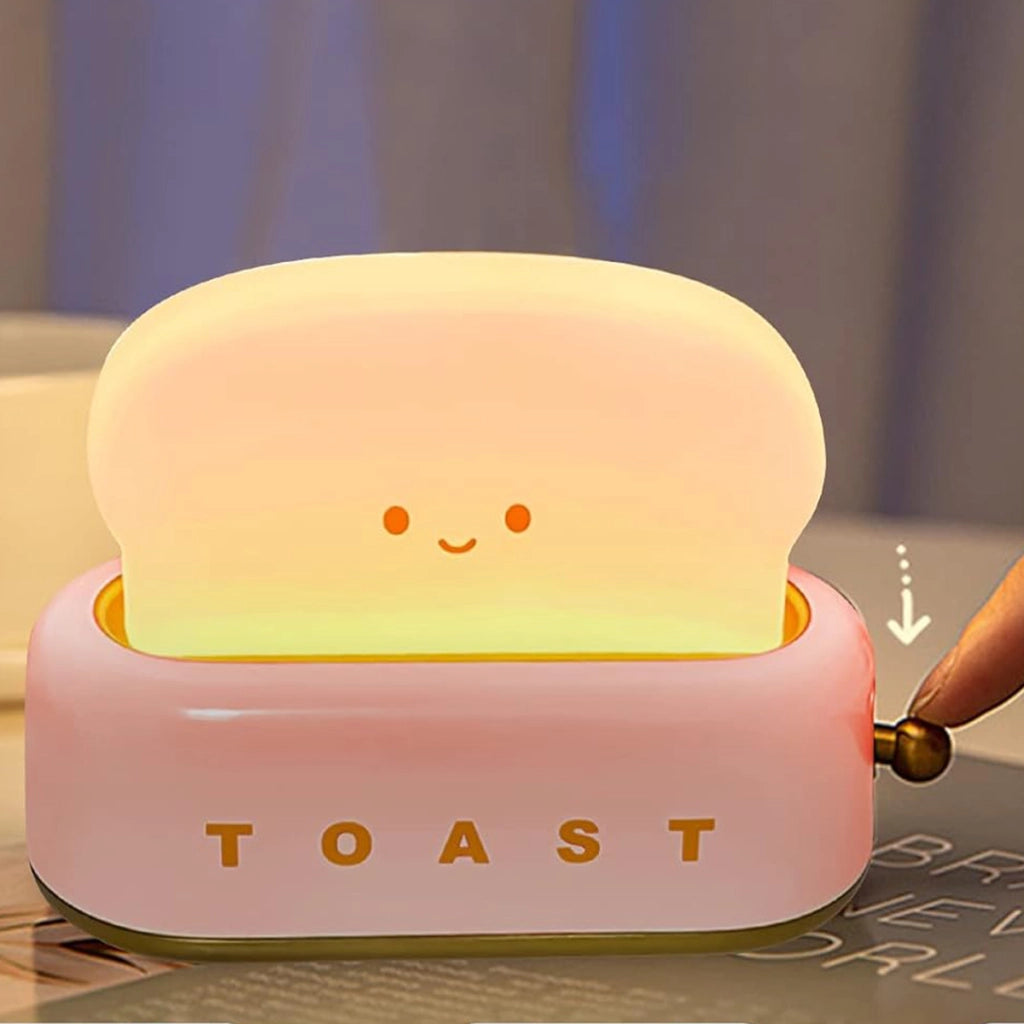 Luce notturna tostapane per bambini modello Morning Bianco / Rosa TechKidz