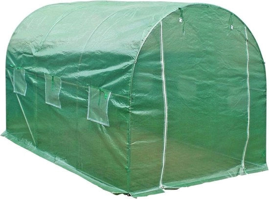 Serra in PVC 300x200x200cm con Zipp e Finestre, Resistente ai Raggi UV