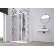 BOX DOCCIA ANGOLARE ACRIL 75/80X75/80XH190CM PVC