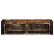 vidaXL Mobile Porta TV Multicolore 80x30x25 cm Legno Massello Recupero