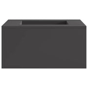 Focolare-Stufa-Camino Nero 60 x 60 x 30 cm Acciaio 624337