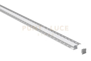 GSTP140- PROFILO IN ALLUMINIO A SCOMPARSA PER CARTONGESSO COLORE GRIGIO PIU DIFFUSORE MT2