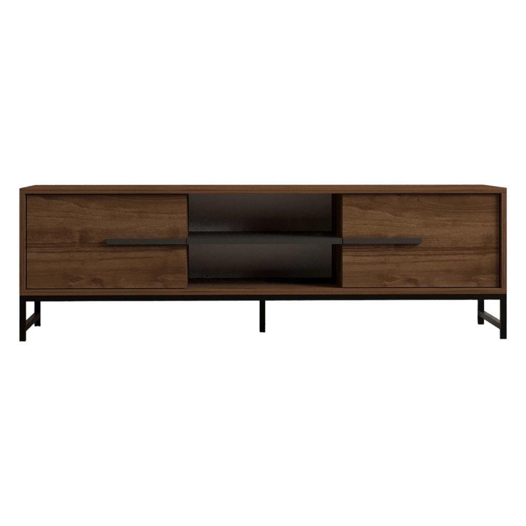 Cinaglio, Mobile Porta tv un Ripiano, 160x40x50h cm Marrone Noce