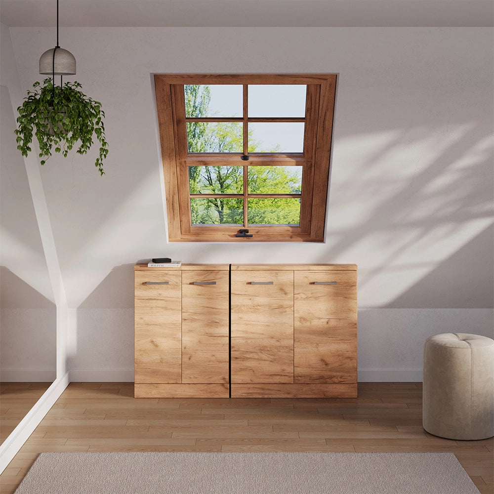 Set di mobili sottotetto Rion Rovere dorato/Rovere dorato Set di 2 Vicco