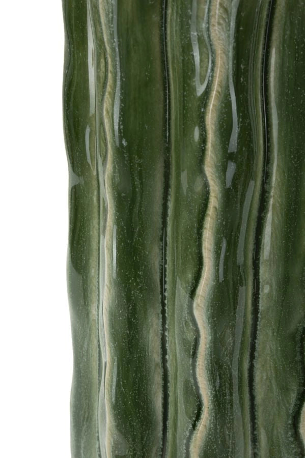 Vaso Cactus Tall Ø12x31,5 cm in Ceramica Verde
