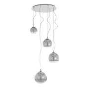 Lampadario Italux Laurent cromato 4xE27 dimmerabile