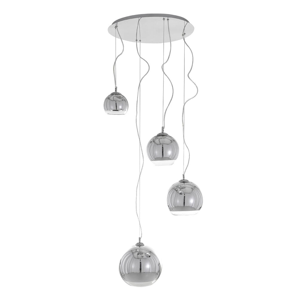 Lampadario Italux Laurent cromato 4xE27 dimmerabile