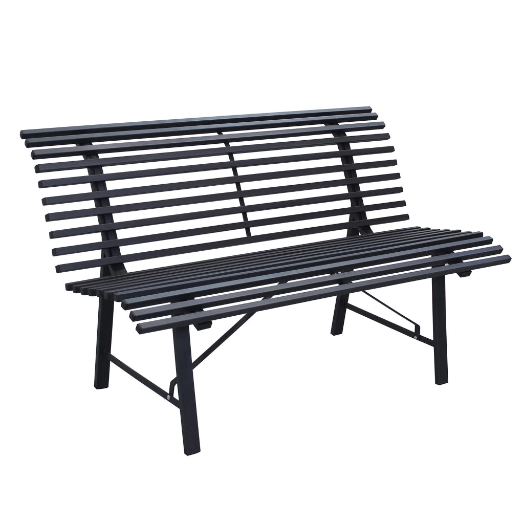 Panca da Giardino 2 posti in Acciaio cm 130x75x79 - DALY