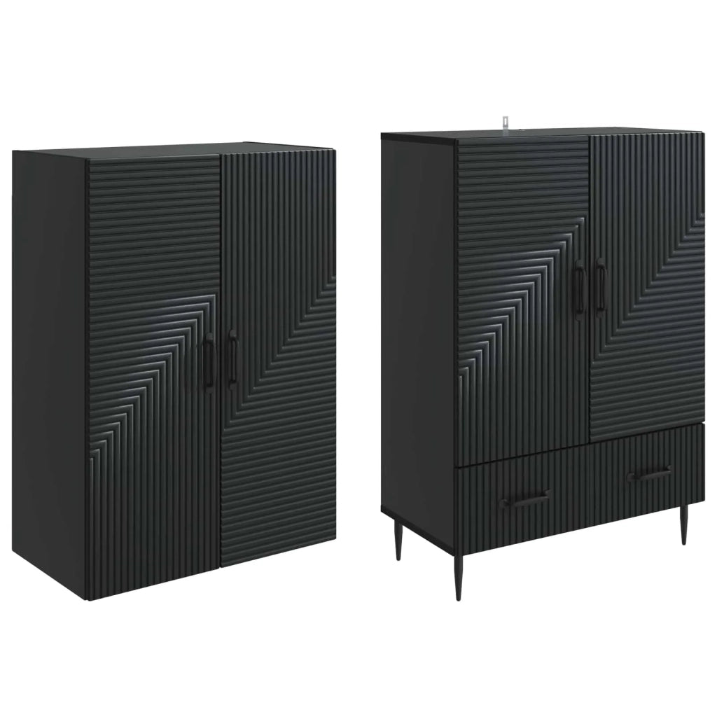 Set di armadi 2 pcs 66 x 34,5 x 95 cm Legno ingegnerizzato