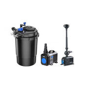 SunSun Kit ECO CPF fino a 20000 litri con filtro pressurizzato, UV-C , pompa  a risparmio energetico e giochi d'acqua