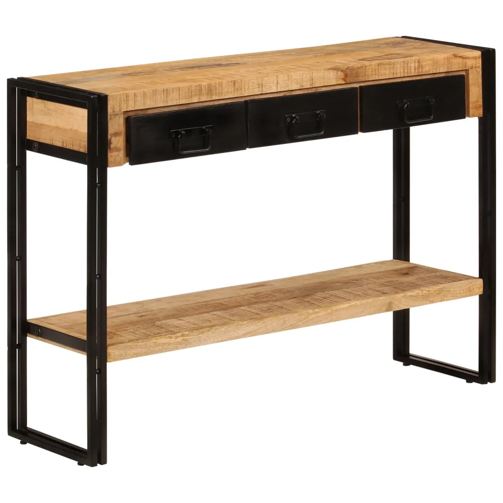 Tavolo Consolle | Tavolo d'Ingresso 110x30x76 cm in Legno Massello di Mango