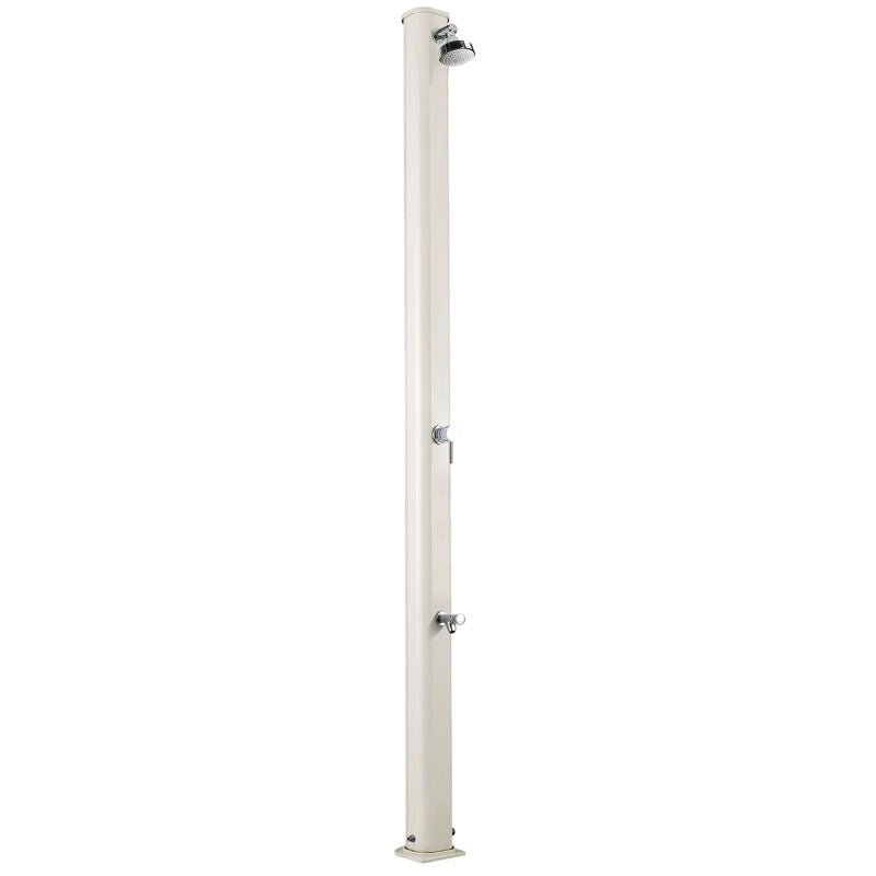 Doccia solare da giardino JOLLY S 25 LITRI in alluminio, con lavapiedi - Doccia Solare Da Giardino Jolly S 25 Litri In Alluminio, Con Lavapiedi Colore Sabbia