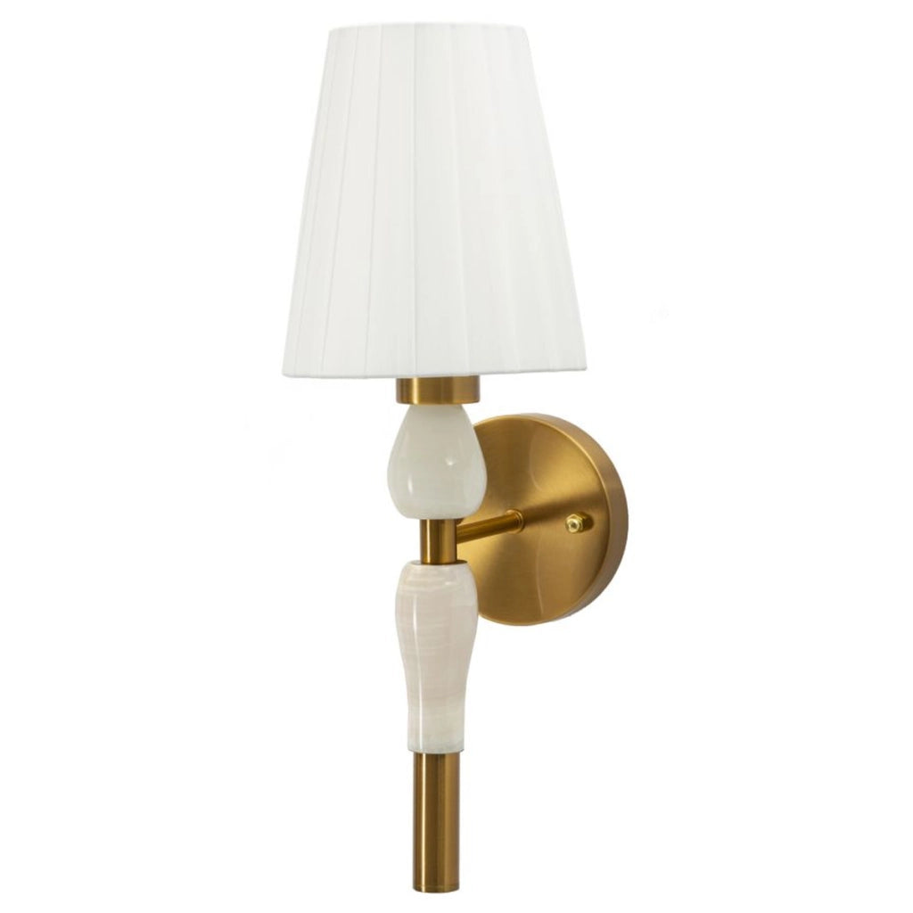 Lampada a Parete VKH912, Bianco, Tessuto, 16x20x46 cm