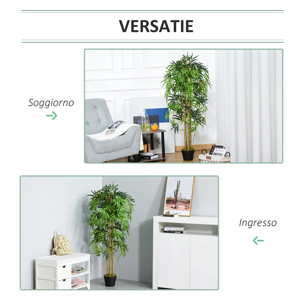 Bamb¨´ Artificiale con Vaso ¨C zephmum ¨C 18x150cm