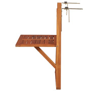 Tavolino da Giardino | Tavolo da Balcone Sospeso 64,5x44x80 cm in Massello di Acacia