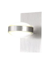 Lampada da Parete Mill in Metallo e Metacrilato, Finitura Nichel Satinato, LED Integrato 16W, Luce Calda 3000K, 1510 lm, IP20, Codice 3253-21-178