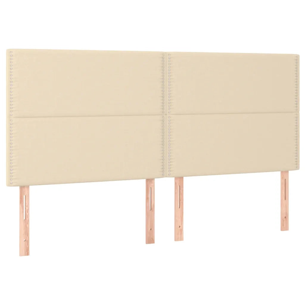 Giroletto a Molle con Materasso Crema 180x200 cm in Tessuto 3131934