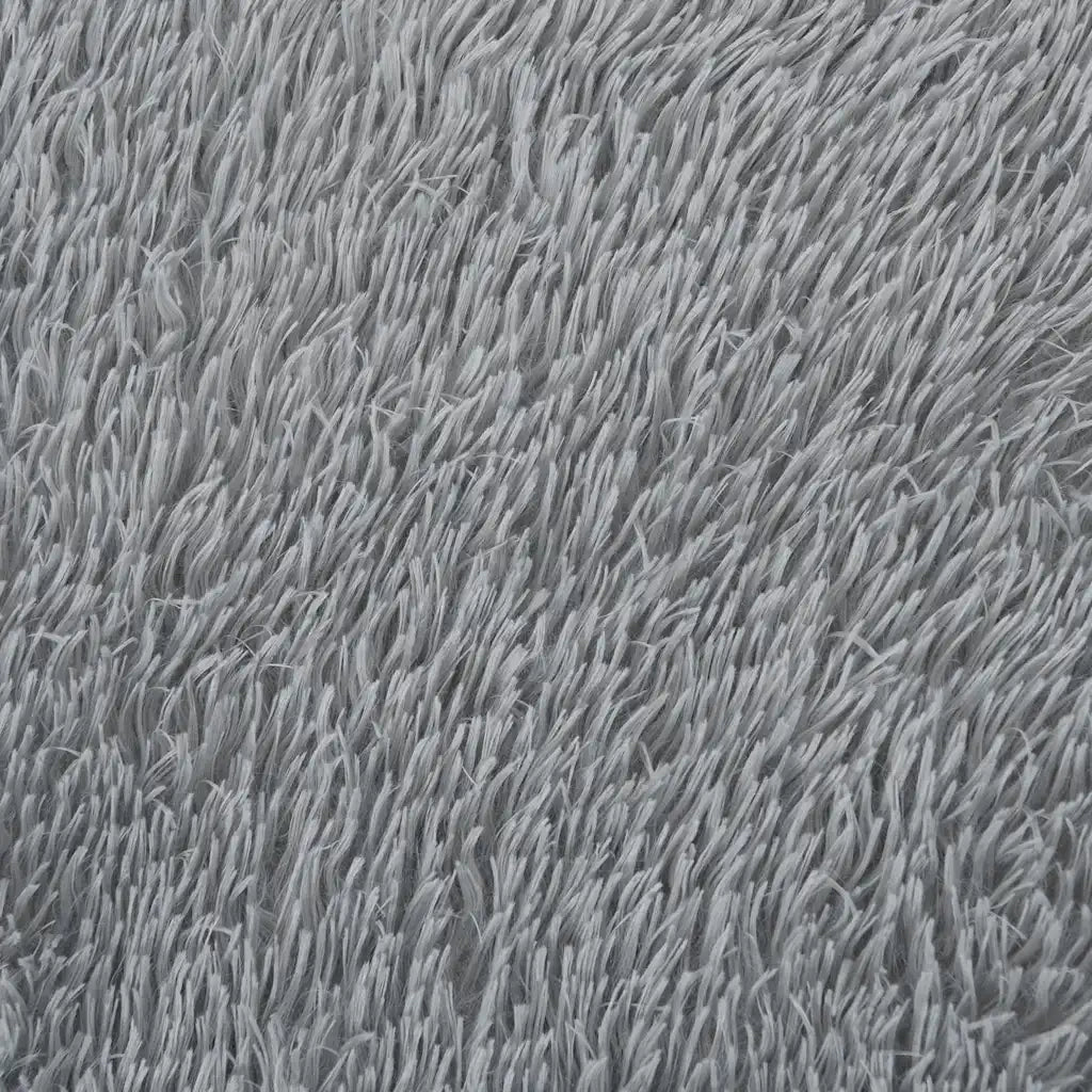 Tappeto Shaggy a Pelo Lungo NAVARRA Grigio Chiaro 60x100 cm 4102810