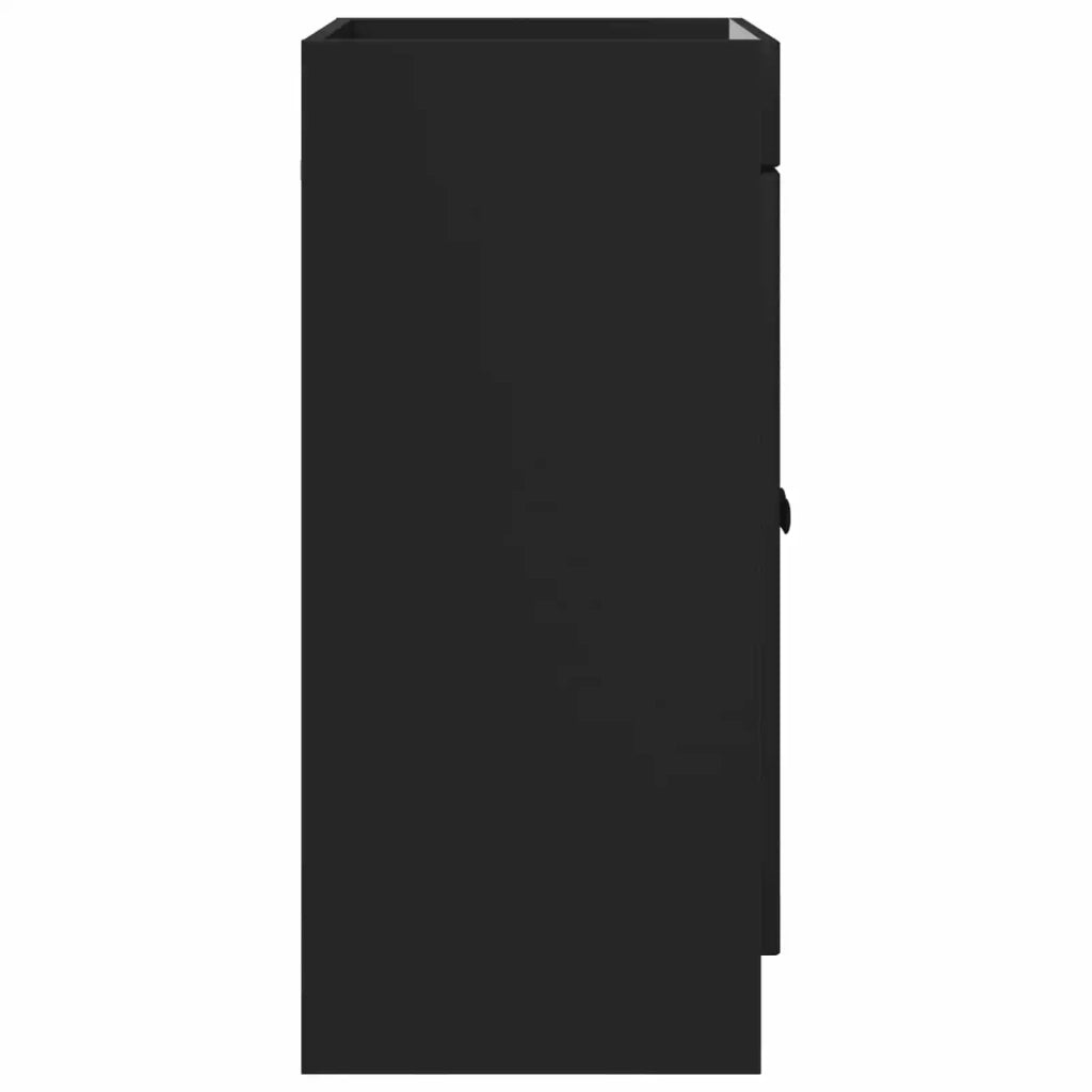 Mobiletto da bagno sotto il lavello Nero 56 x 37,5 x 81 cm