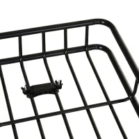 Portapacchi Auto Universale per Tetto in Metallo, 162x99x16cm, Nero