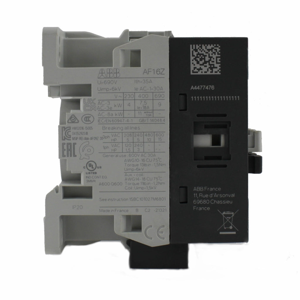 Contattore 3p 9A 24-60V DC per plc Abb