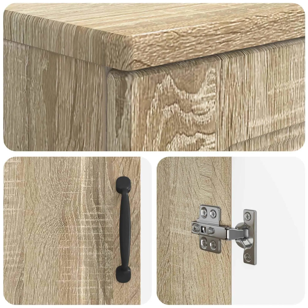 Armadio per Lavabo da Bagno UTRECHT Rovere Sonoma 897667