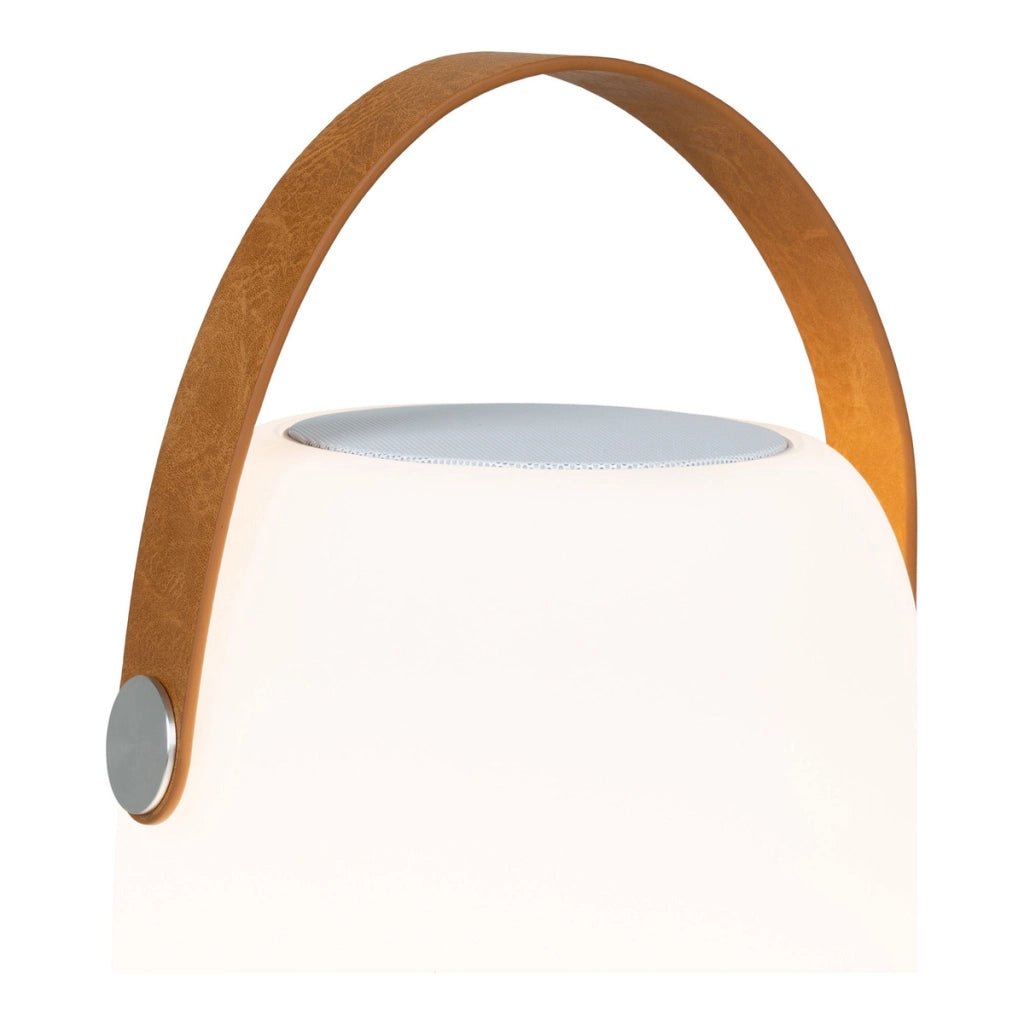 Lampada da Esterno Ricaricabile Cardiff, Bianco, Polietilene, 18x18x21 cm