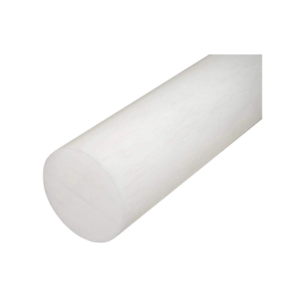 Barra di poliammide, poliossimetilene-poliacetale POM bianca 1000x100mm 11.59 Kg.