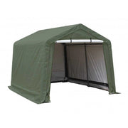 Casetta da giardino in telo rinforzato 3,65x3,65 m – polietilene 195 g/m² – porta zip 290x195 cm – AT3737 Foresta