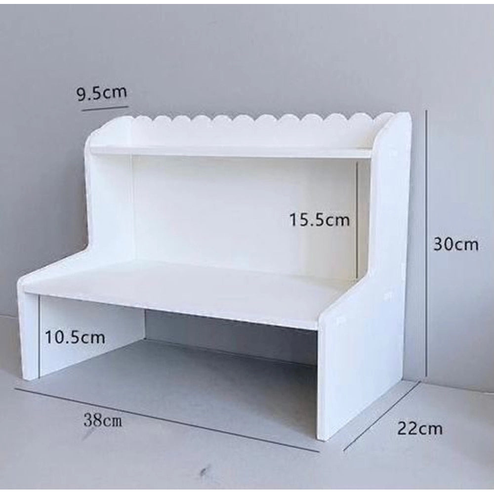 Trade Shop - Espositore Da Tavolo In Legno Scaffale Multistrato Per Cosmetici Organizzatore -