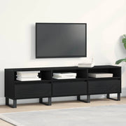 Mobile TV Rovere Nero 150 x 30 x 44,5 cm Legno multistrato 862880