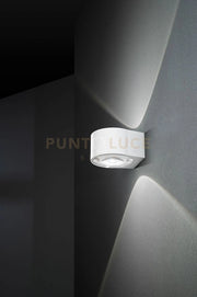 Applique alluminio colore bianco opaco Vision LED biemissione 12W  3000K  900Lm IP65