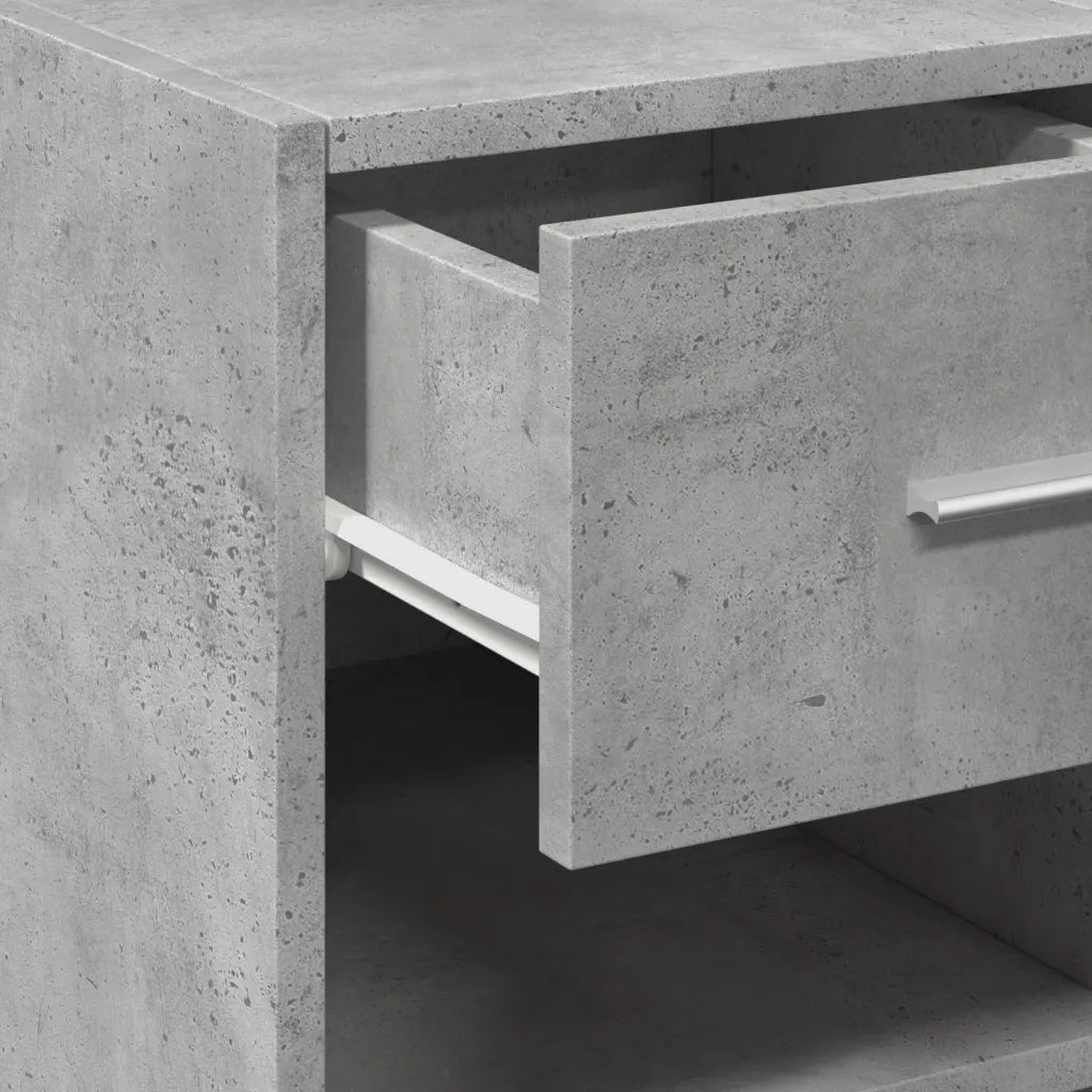Credenza Grigio Cemento 40x42,5x93 cm in Legno Multistrato 846316