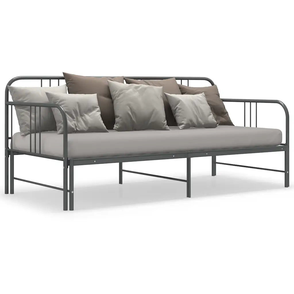 Telaio Divano letto | Sof¨¤ letto | Letto singolo Estraibile Grigio in Metallo 90x200 cm