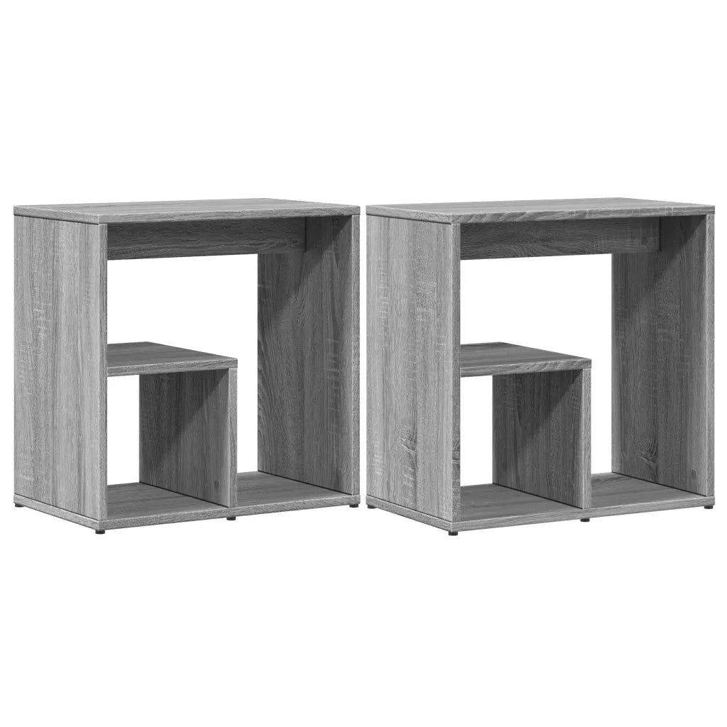 Tavolini 2 pz Grigio Sonoma 50x30x50 cm in Legno Multistrato 840566