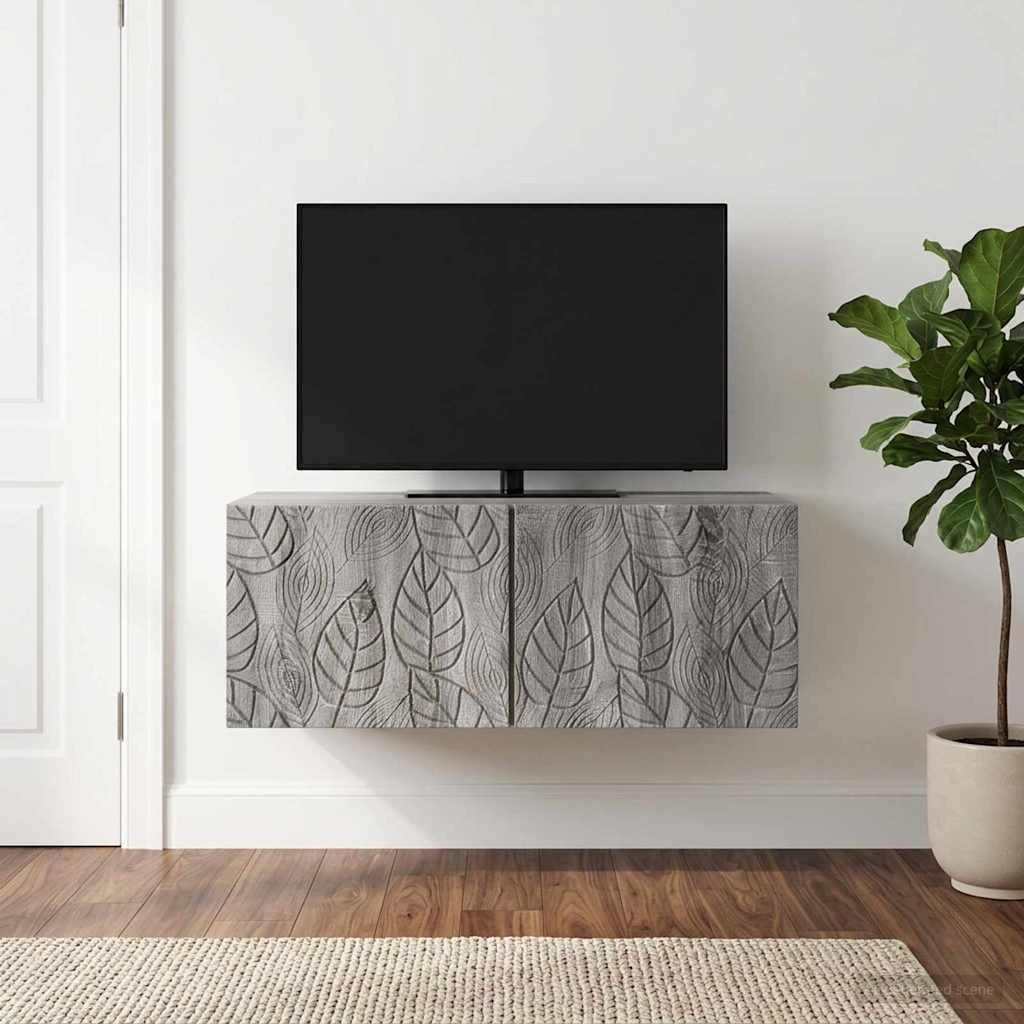 Mobile Porta TV da Muro 98 x 41 x 30 cm Sonoma grigio 898871