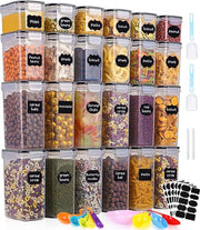 Contenitori di stoccaggio a prova d'aria - multifunzionali - set da 24 - BPA libero - plastica