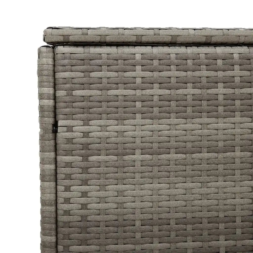 Baule da giardino grigio 110x50x58 cm in polyrattan CFW2924945
