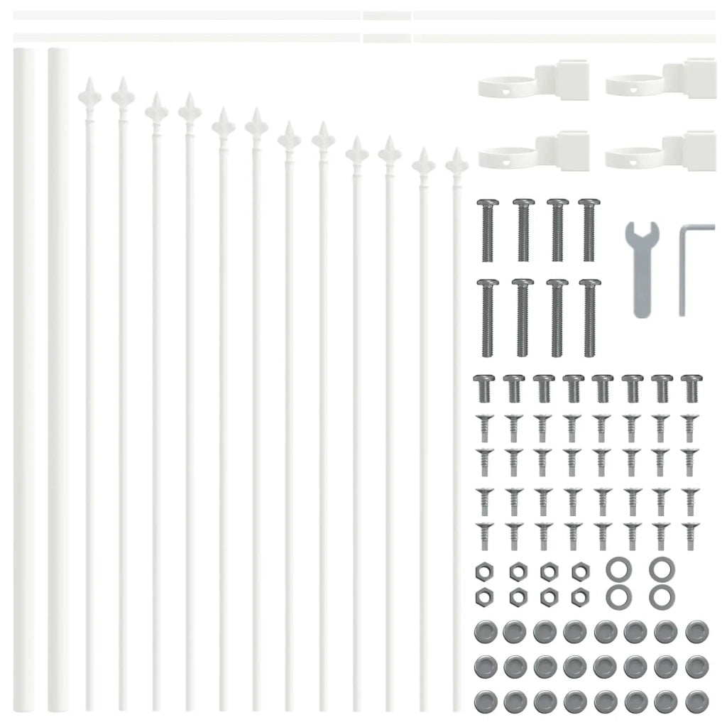 Recinzione per Giardino Woerden 7 pcs Bianco 3360166