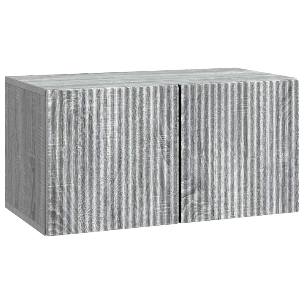 Mobile Porta TV da Muro Grigio Sonoma 59,5 x 31 x 30 cm