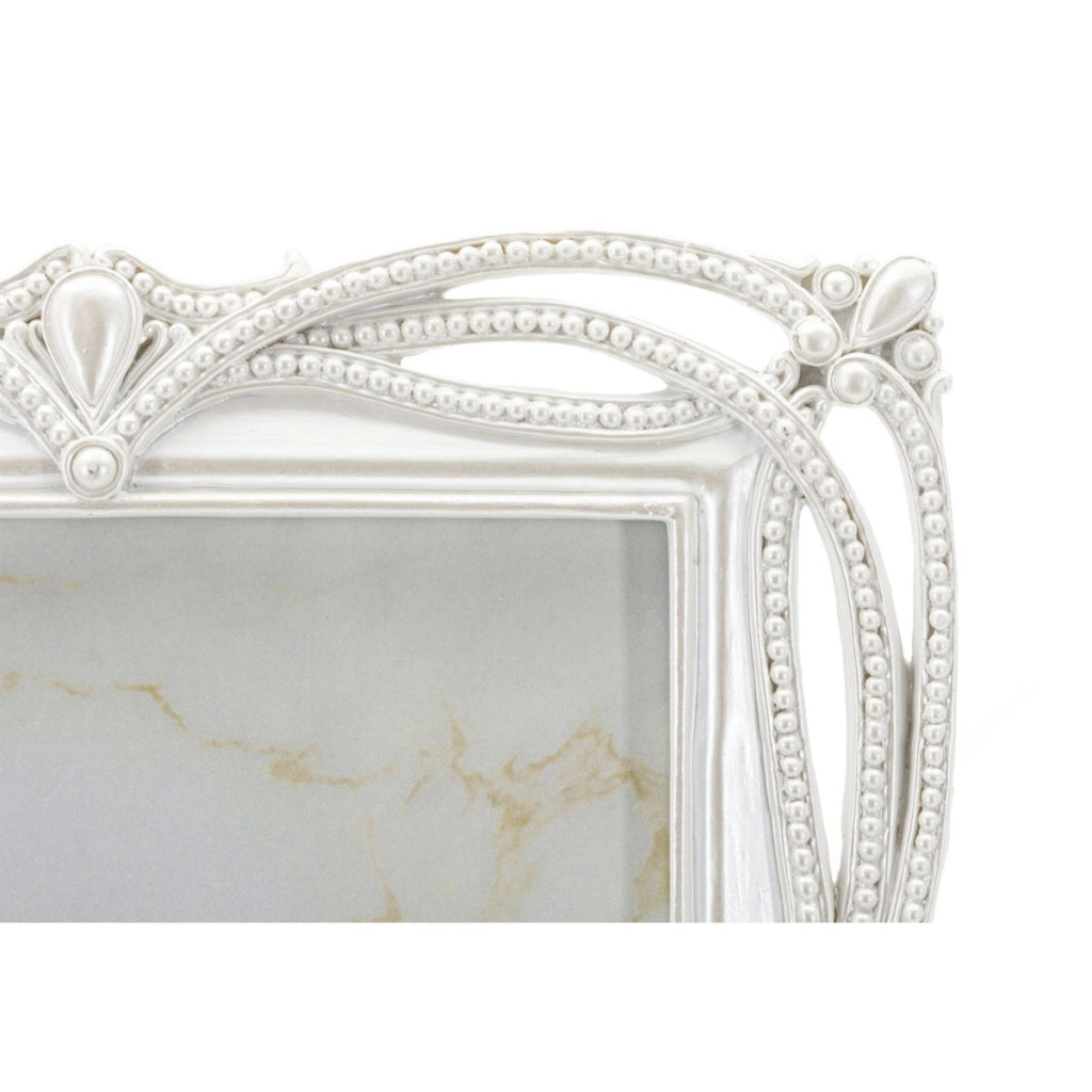 Cornice portafoto Ribbon argento con profilo a nastro 15x20 cm