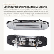 Maniglia Porta Esterna Destra Anteriore - Adatta per Mitsubishi Montero/Pajero V46/V31/V32/V33 1992-2000 - ABS - di Alta Qualità e Duraturo