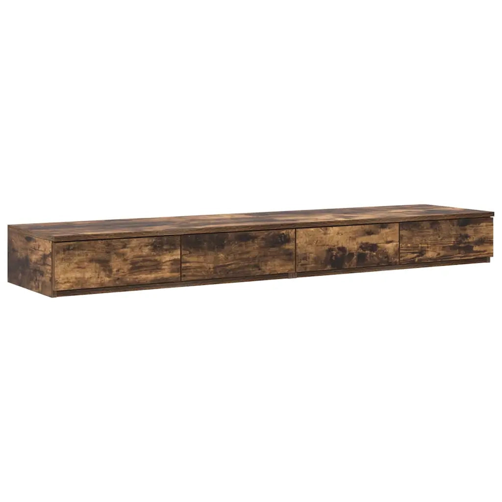 Struttura letto con contenitore con cassetto Rovere fumé 150 cm 3335649