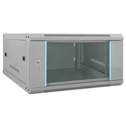 Armadio di rete a parete dal design industriale compatto 60 x 60 x 35 cm acciaio grigio 02_0059065