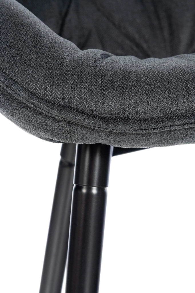 Set di 2 sgabelli da bar Gibson grigio scuro,Tessuto