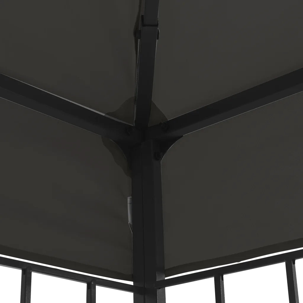 Gazebo con Stringa di Luci LED 3x3 m Antracite 3070322