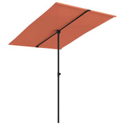 Ombrello | Parasolne da Giardino Palo in Alluminio 2x1,5 m Terracotta