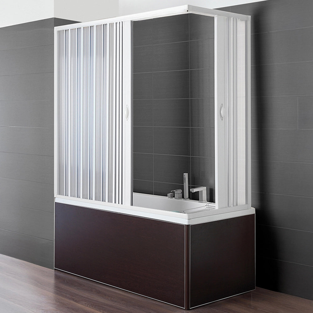 Box Vasca Soffietto 70x170cm in PVC Riducibile con Apertura Reversibile