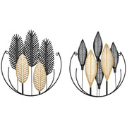 Quadro Moderno Decorativo per Parete ¨C zephmum ¨C Metallico Naturale e Nero